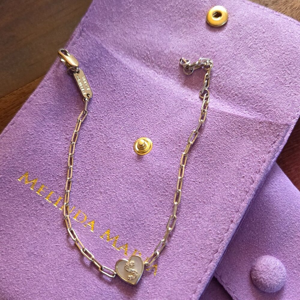 Baby Love Letters Heart Bracelet